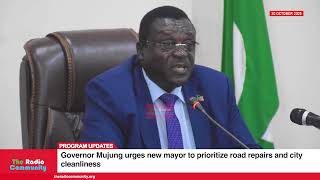 Governor Mujung urges new mayor to prioritize road repairs and city cleanliness