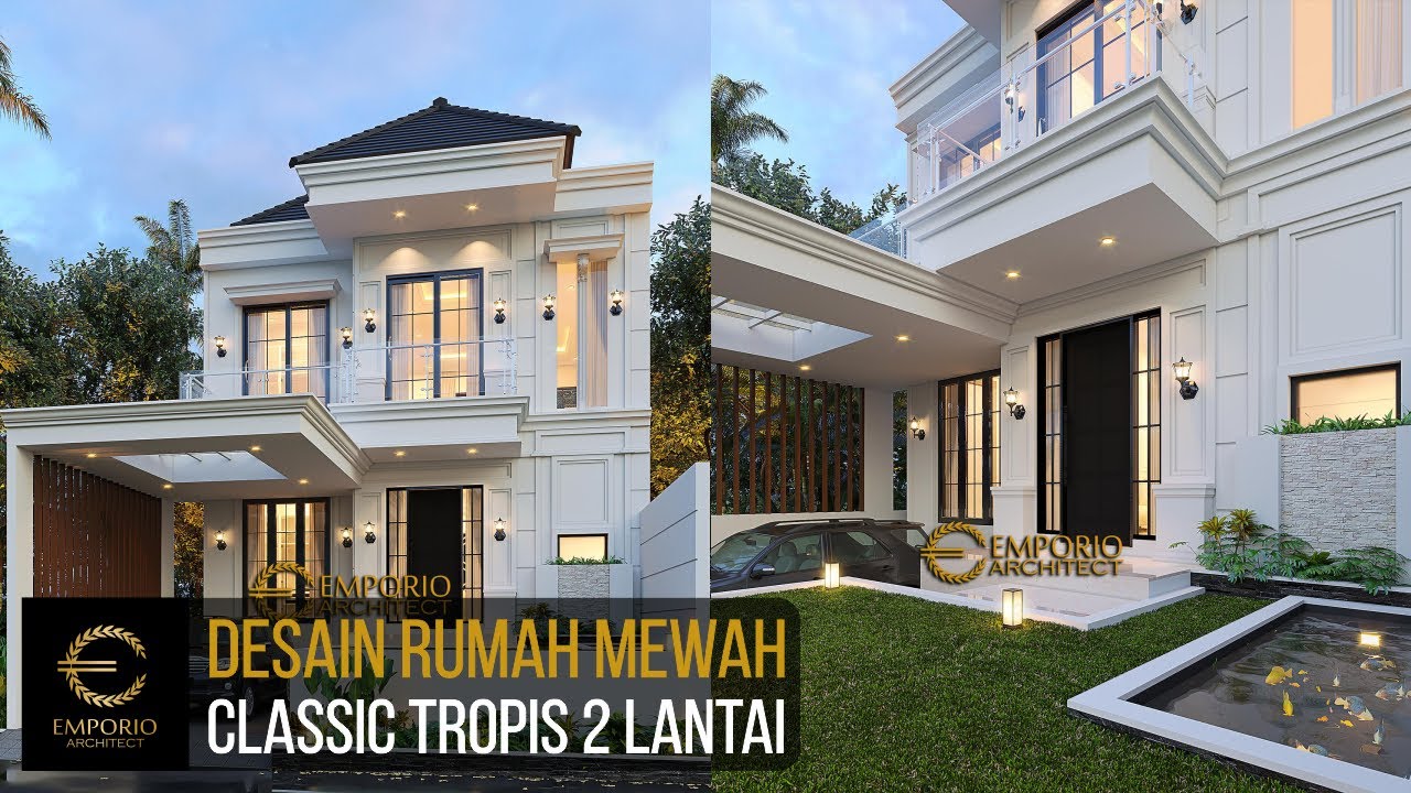 Video 3D Desain Rumah Klasik 2 Lantai Bapak Dicky - Bontang, Kalimantan Timur