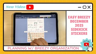 Purchasing Breezy Organization Sidekick Date Stickers to use in my 2025 Customizable Planner