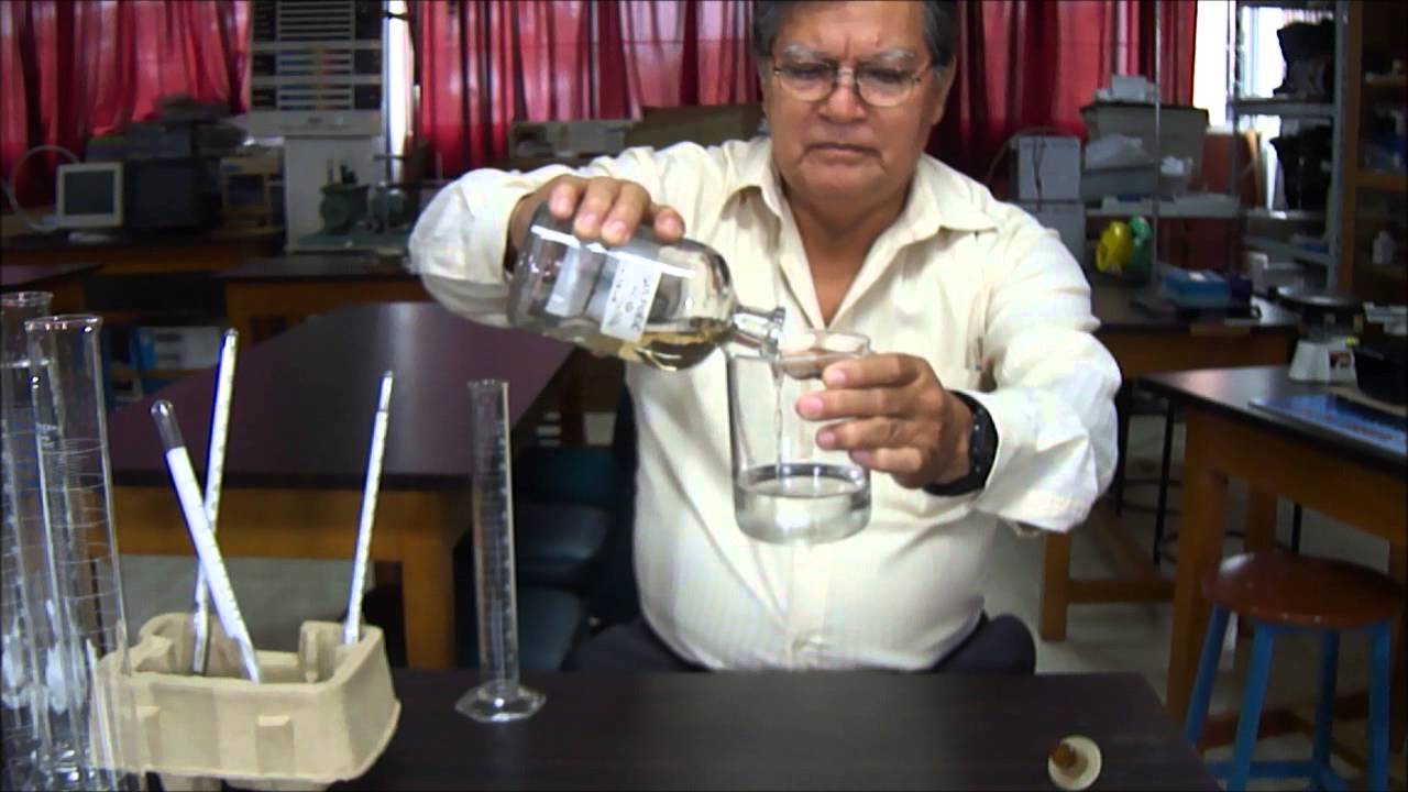 DENSIDADES DE LíQUIDOS, Agua Destilada, Solución Ácida, Solución Salina