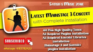 Video thumbnail for Latest Mainstage 3 Concert || 40+ Tones with all Plugins installation by Satish's Music Zone🎼