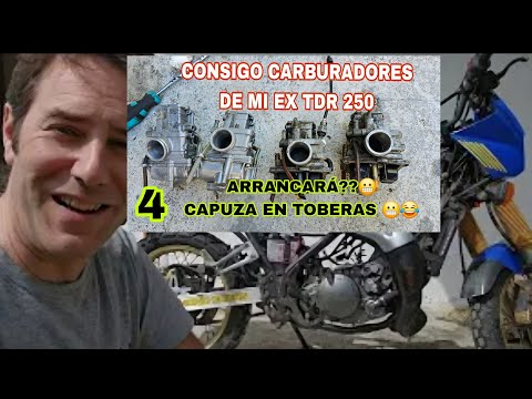4 😵 MONTO CARBURADORES de mi Ex YAMAHA TDR 250 e intentar arrancar 💥