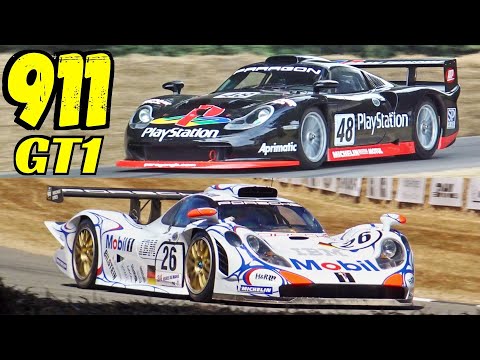 24h Le Mans Legend Porsche 911 GT1-98 & 1997 Porsche 911 GT1 Evolution, Flat-6 Twin-Turbo Engines