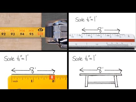 Drawing to Scale - Using a Ruler and Architectural Scale