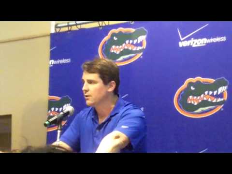 Will Muschamp at Florida Media Day