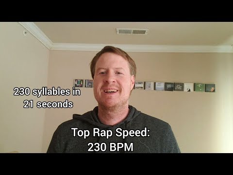 Rap speed test. Very fast rap at 230 BPM. Mission  Man Playing a Little Basketball (hyperspeed)
