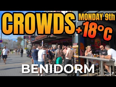 Benidorm on a Monday - Every Single Bar is FULL!