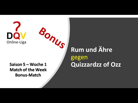 DQV Online-Liga Saison 5 - Woche 1 - Bonusmatch