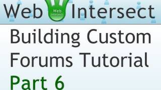 preview picture of video '6. Web Intersect Forum Tutorial : Parsing the forum posts with PHP scripting'