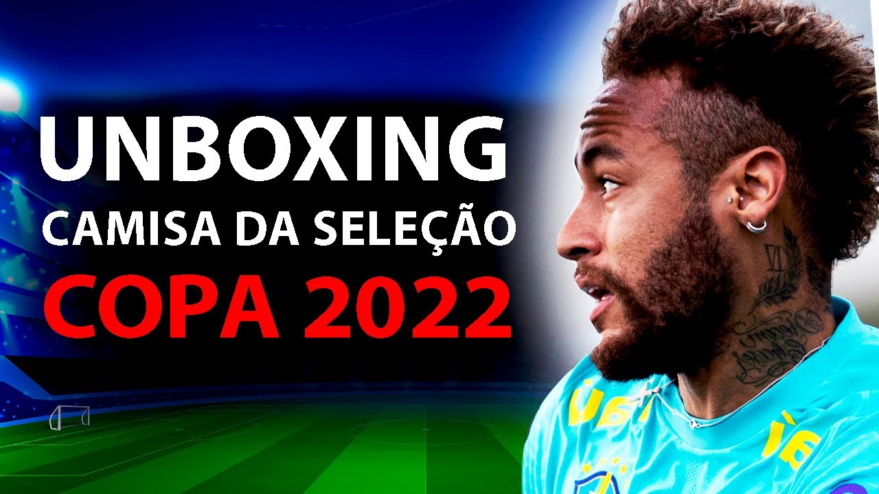 UNBOXING CAMISA BRASIL AZUL 2022 -camisa seleção brasileira shopee - CAMISA TREINO - CAMISA PRÉ JOGO