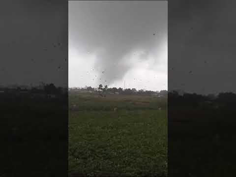 Tornado en Los Arabos, Matanzas, Cuba, 28/12/2023