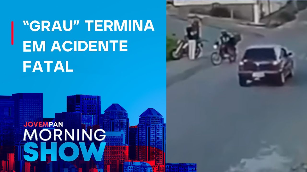 Motociclista EMPINA moto, ATROPELA e MATA pedestre