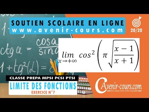 Limite d'une fonction composée - indétermination infini/infini  MPSI - PCSI - PTSI - L1