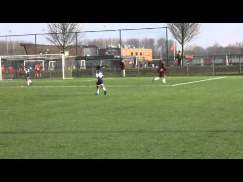 Voetbal fragment Almere City E1-Fortius E1   01-03-2014 (7-6)  Oefenwedstrijd