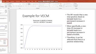 Video 20 - Impulse response functions Eviews vector error correction model (part 2)