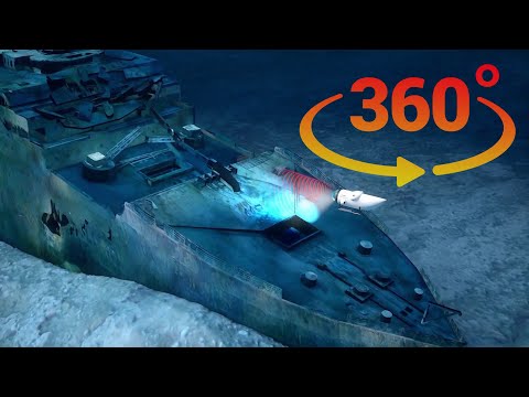 360° Long Tour Of The Wreck Titanic 6K