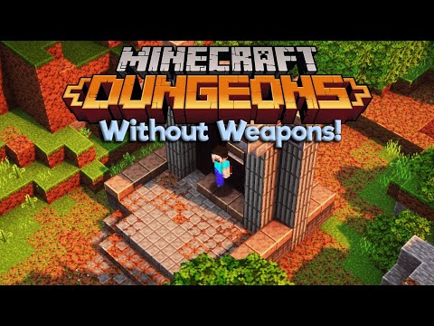 Pixlriffs - Defeating The Arch-Illager Without Weapons! ▫ Minecraft Dungeons: No Weapons Challenge