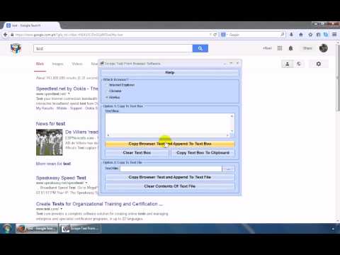 Scrape Text From Browser Software