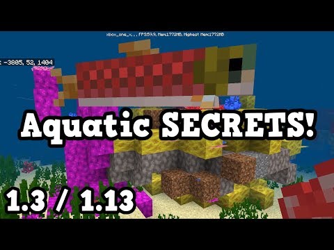 Minecraft Ocean Aquatic Update Secret New Blocks