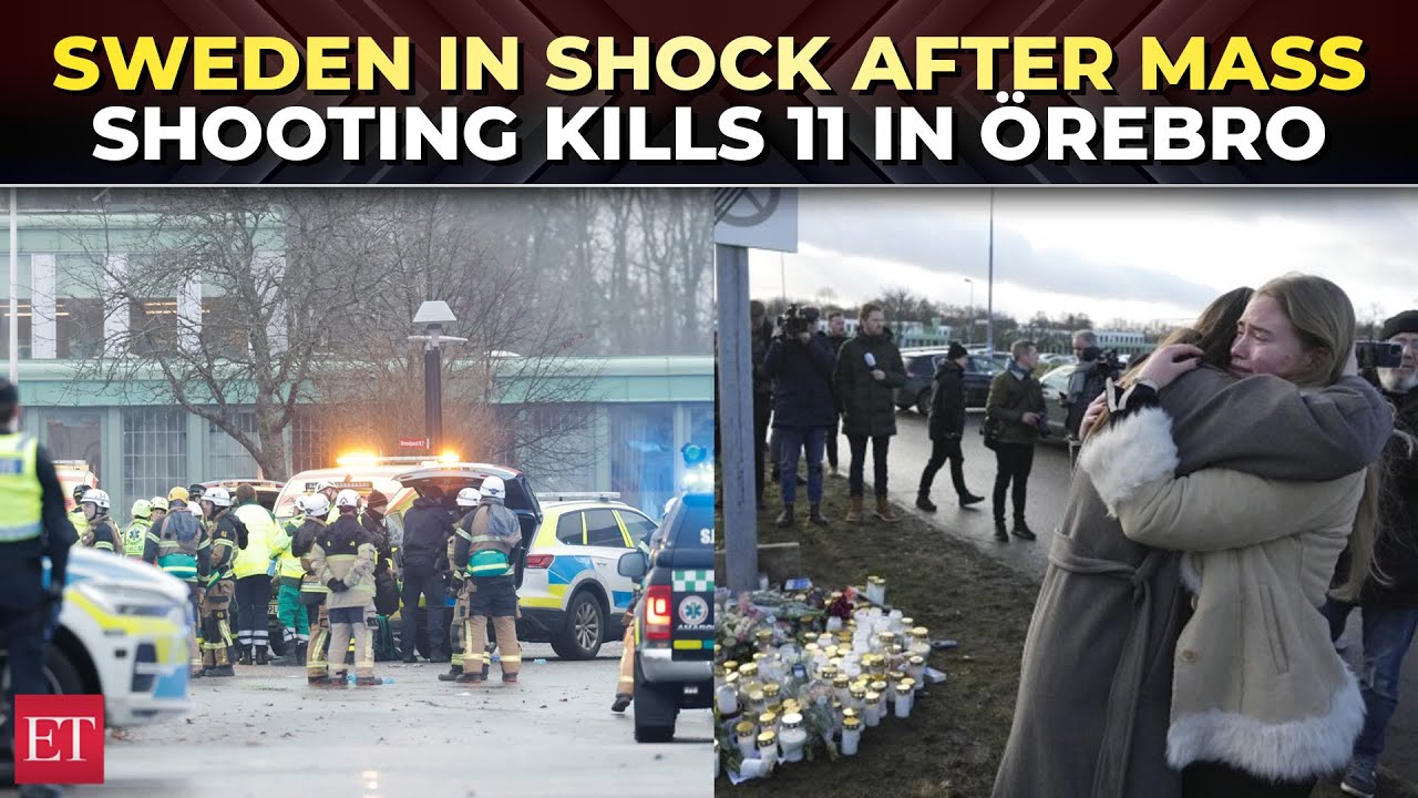 Sweden mourns deadliest shooting in history: Gunman kills at least 11 at Örebro education centre