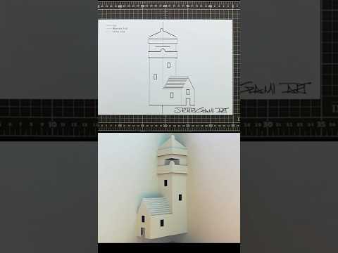 Kirigami Tutorial｜Paper Art｜Origami Art｜Kirigami Art｜Pop Up Card 80 #Shorts