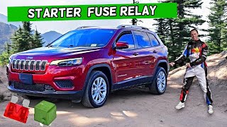 Jeep Cherokee Engine Starter Fuse Relay Location Replacement 2014 2023