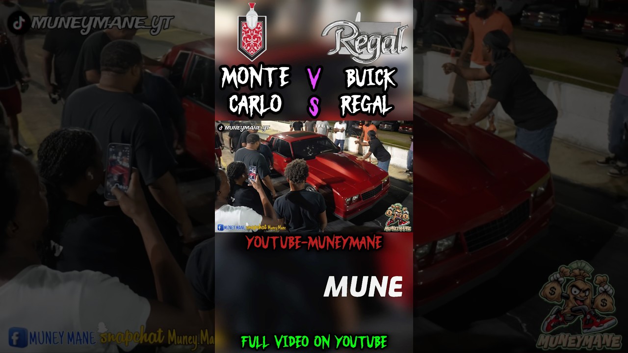 Monte Carlo vs Buick Regal #cars  #racing  #dragrace  #subscribe