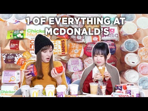 日本マクドナルドのメニューでエブリシングを食べる (Eating EVERYTHING On The McDonald's Japan Menu)