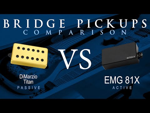 DiMarzio TITAN vs EMG 81X - Bridge Pickup Guitar Tone Comparison Demo