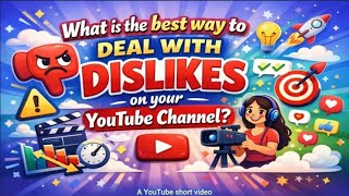 What is the best way to deal with dislikes on your YouTube channel?