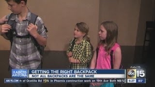 Getting the right backpack for school