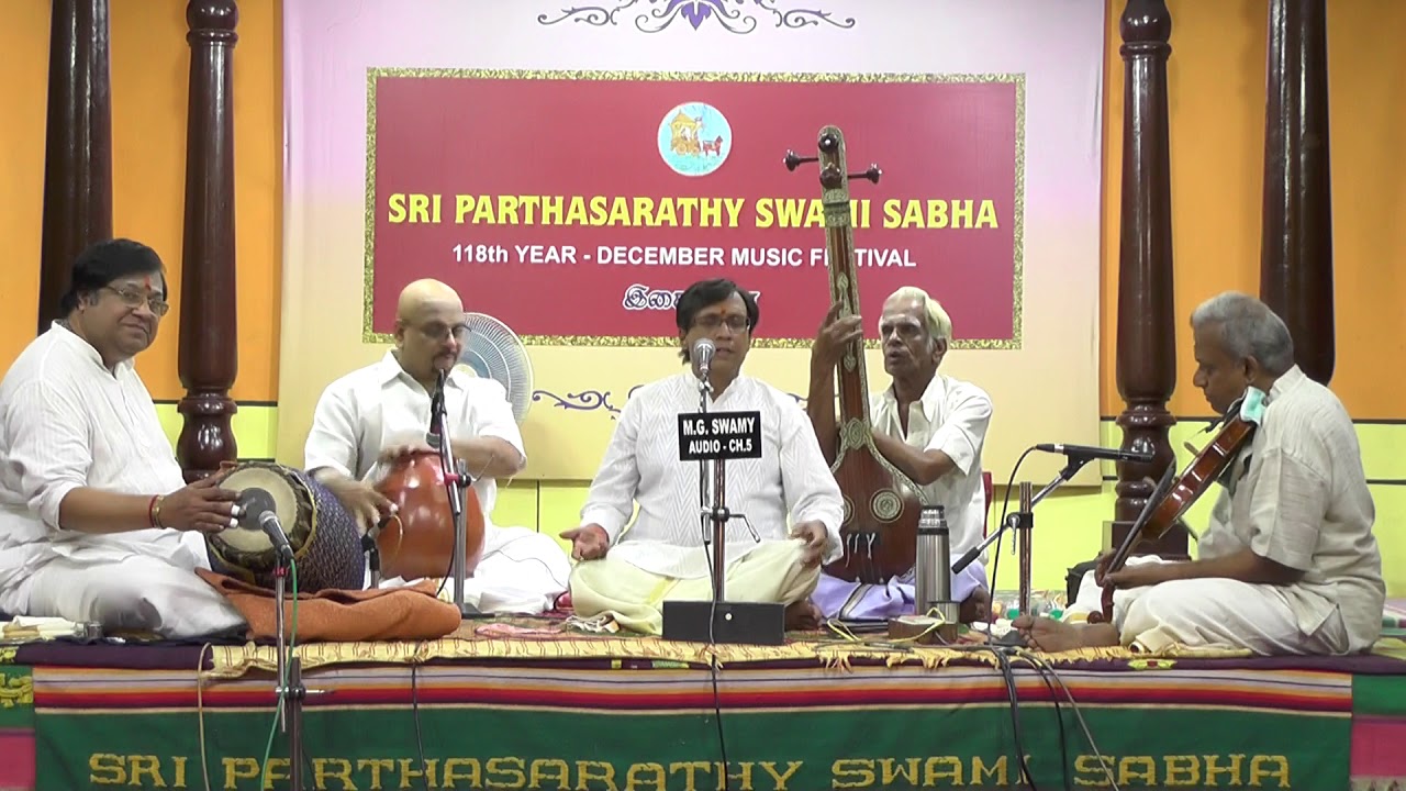 R.Suriya Prakash l December Music Festival 2018 l Sri Parthasarathy Swami Sabha l 23rd Dec, 2018