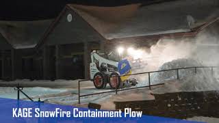 Plowing Strip Mall with SnowFire and Skid Steer