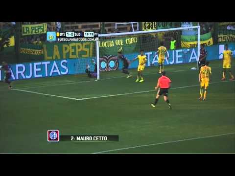 Gol de Cetto. Defensa 1 - San Lorenzo 1. Fecha 8. Torneo Primera División 2014. FPT