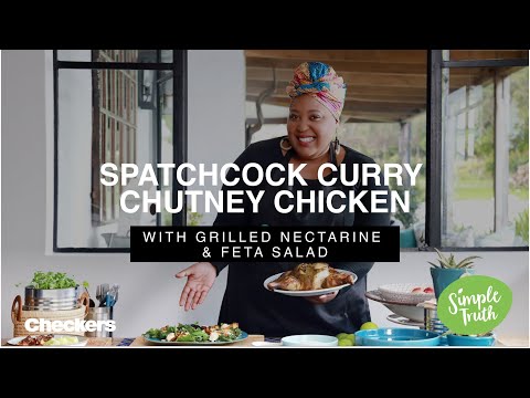 Spatchcock Curry Chutney Chicken & Grilled Nectarine Salad | Checkers
