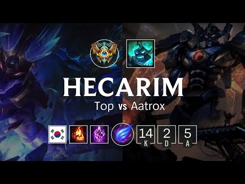 Hecarim Top vs Aatrox - KR Challenger Patch 8.20