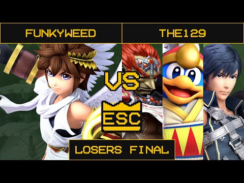 ESC 28 Smash Ultimate Losers Final - Funkyweed (Pit) Vs. The129 (Chrom, Ganondorf, King Dedede)