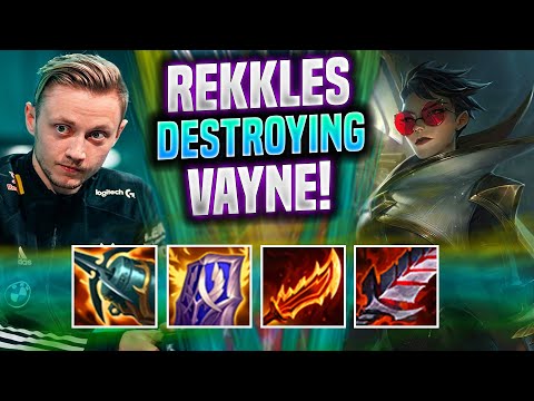G2 REKKLES DESTROYING WITH VAYNE! - G2 Rekkles Plays Vayne ADC vs Jhin! | Patch 11.22