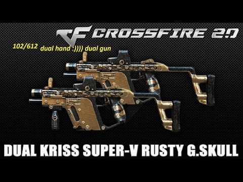 Crossfire NA 2.0: Dual Kriss Super V - Gold Rusty Skull in HMX gameplay