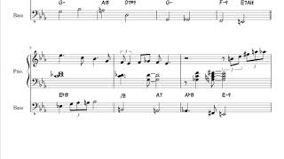 How Deep is the Ocean Bill Evans Transcription