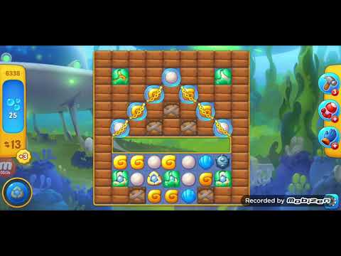 fishdom gameplay / level 6338 / It is like the ads? / thank you 피쉬돔 / 모바일 게임 / 중독성 있는 게임
