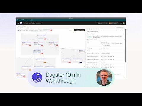 Dagster 數據協調 10 分鐘演示 (Dagster Data Orchestration 10 min walkthrough)
