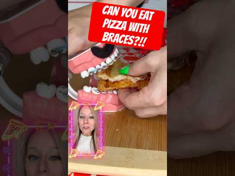 CAN YOU EAT PIZZA WITH BRACES? Orthodontist Reacts #braces #pizza #asmr