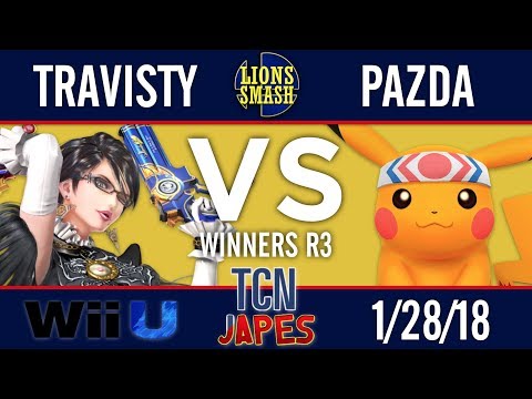 TCNJapes 4 - Travisty (Bayonetta) vs GT | Pazda (Pikachu) - Smash 4 Winners R3