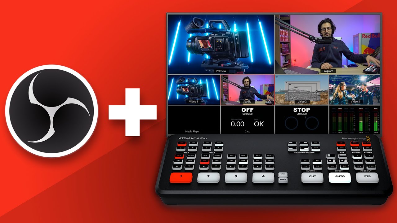 ATEM Mini and OBS video switching workflow for live production