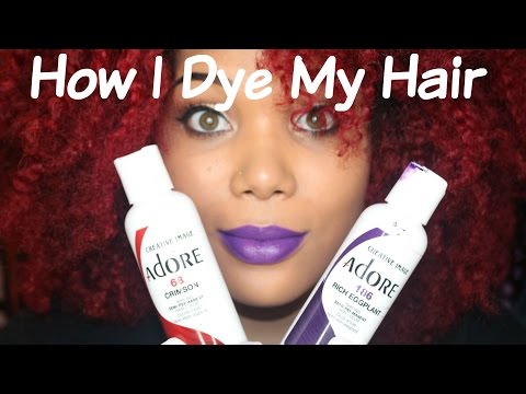 How I Dye My Natural Hair Red!