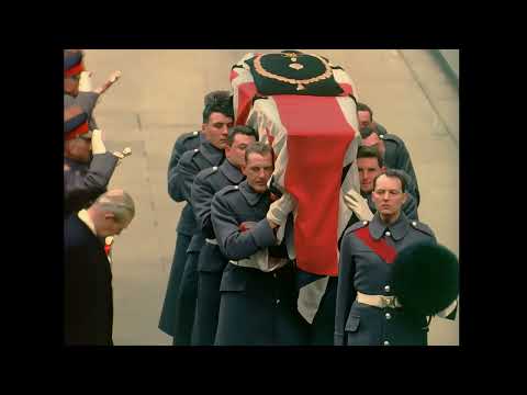 Stunning restored and colorized footage of the Funeral of Sir Winston Churchill on 30 January 1965
