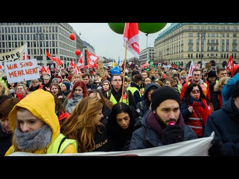 In Berlin, educators and teachers are on a warning strike