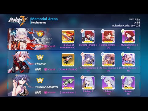 (HI3) Abyss RL 407D | Yae Kasumi | Type Counter | HoF, PX, VA | Full Build HoF | 665