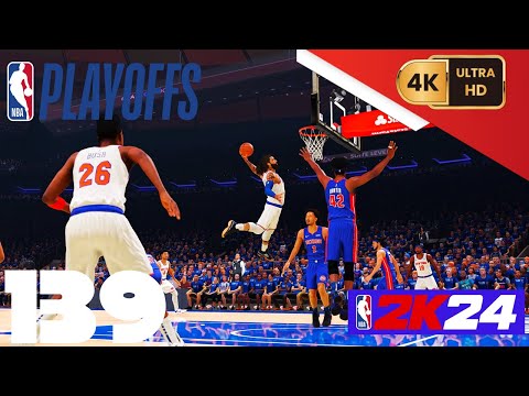 NBA 2K24 {My Career} [PC] (4K) EP139 {Playoffs: East Semis} Game 1 =Pistons @ Knicks=